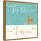 Tis the Season Christmas Reindeer by Veronique Charron 16-in. W x 16-in. H. Canvas Wall Art Print Framed in Gold